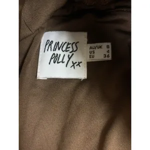 Princess Polly 4 Brown Cutout Halter Flare Jumpsuit Y2K Festival Going Out thumbnail 4