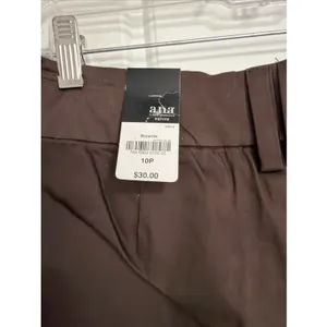 ana A New Approach Brownie Chino Shorts‎ Womens 10P Petite Stretch Buckle NWT thumbnail 5