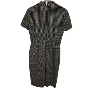 NWT JCrew Mock Neck Jacquered Sheath Dress Black/ Metallic Gold Short Sleeve Siz thumbnail 2