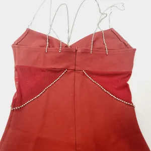 Superdown Jaxie Diamond Mini Dress in Rust XS thumbnail 7