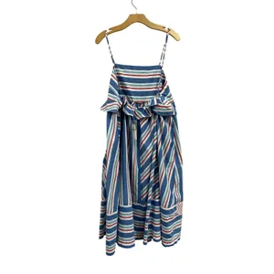 Anthropologie Celandine Stripe Sundress Colorful‎ Cotton Midi Dress Boho Sz L thumbnail 3