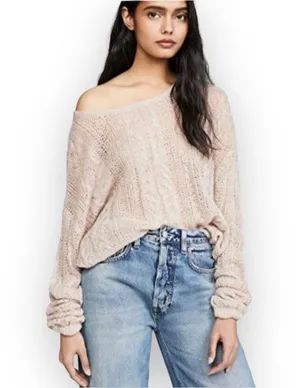 Free People Angel Pointelle Knit Sweater thumbnail 1