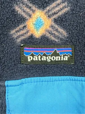 Patagonia Lightweight Synchilla Snap-T Women M Navy Geometric Fleece thumbnail 9