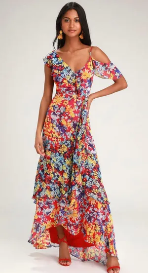 Lulus NWOT  Floral Dress thumbnail 1