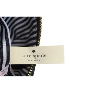 Kate Spade New York Clutch Used Leather Black Beige thumbnail 7