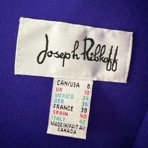 Joseph Ribkoff Royal Blue Cowl Neck Ruched 3/4 Sleeve Size 8 thumbnail 7