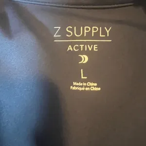 Z Supply Fair Play Polo Top INCA L Navy‎ Active Cropped Athletic Short Sleeve thumbnail 3