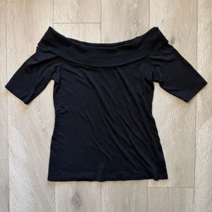 Ett:Twa By Anthropologie Sadie Off The Shoulder Top Women's XS Black thumbnail 2