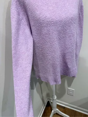 American Eagle Outfitters Lavender Crewneck Sweater thumbnail 3