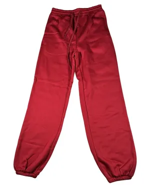 Red Unisex Jogger Sweatpants Drawstring Elastic Waist Classic Minimalist Small‎ thumbnail 1