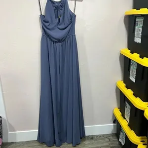 Be Mellow Denim Blue Maxi Dress thumbnail 2
