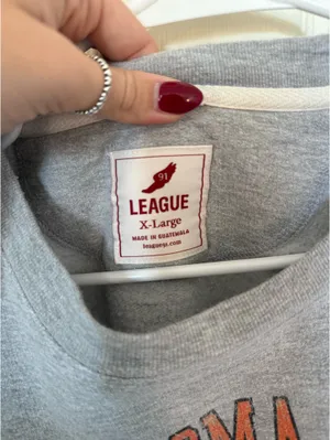 university crewneck Gray Size XL thumbnail 3