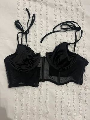 Dynamite Black Mesh Top thumbnail 3