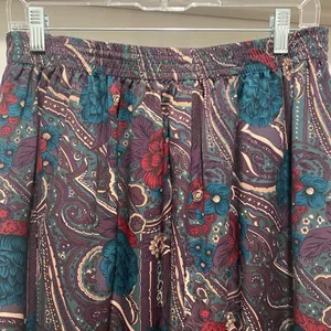 Vintage 1980s/1990s Prophecy By Dark Purple Midi Maxi Floral Skirt M thumbnail 6