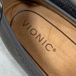 Vionic Minna Gunmetal Silver Snake Skin Ballet Flats Orthotic Size 7.5 thumbnail 3