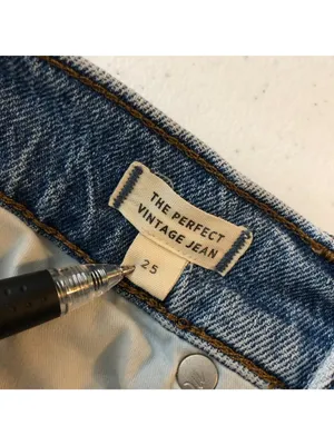 Madewell Womens The Perfect Vintage Jean Size 25 Light Wash High Rise thumbnail 5