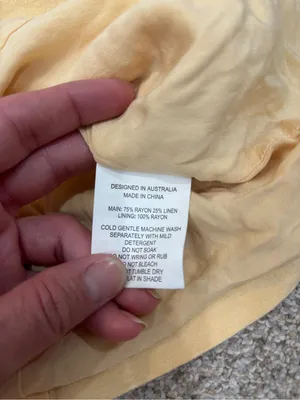Paper Heart Linen Blend Vest and Skort Set Light Yellow Medium Linen Set thumbnail 13