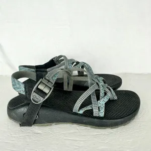 Chaco Women's ZX/2 Sport Sandals Size 9 Gorpcore Hiking Strappy Blue Grey thumbnail 2