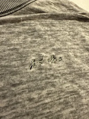 Free People Cozy Cool Girl Women's Heather Gray Short Sleeve Sleep T-Shirt Soft thumbnail 3