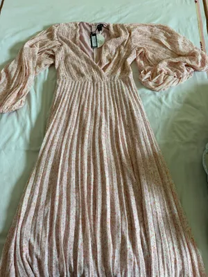 Boohoo Dress Maxi Floral Pink thumbnail 1