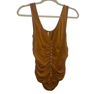 ✨Free People In The Mood Tank Top Amber Size Medium✨ thumbnail 5