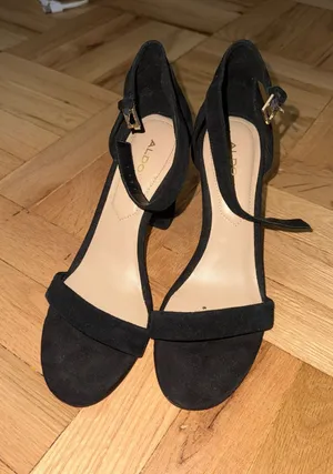 Aldo Women’s Black Two Strap Heels thumbnail 1