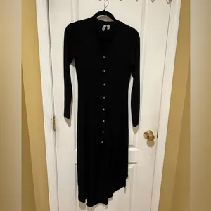 ASOS long button down dress or duster sweater jacket size 0 thumbnail 4