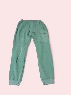 Figs Green Women's Zamora Jogger Scrub Pants with Orange Drawstring thumbnail 2