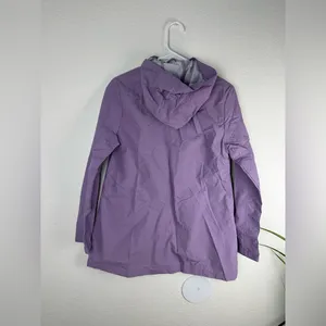 NWT Boohoo Hooded contrast Trim‎ Mac Lilac windbreaker size 4 thumbnail 4