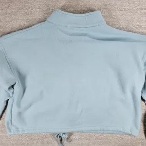 American Eagle Ahh Mazingly Soft Hoodie XS Blue Cropped Fleece Quarter Zip thumbnail 12