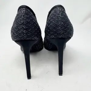 Nine West Tatiana Pointed Toe Heels – Size 9 Gray Silver Shimmer thumbnail 7
