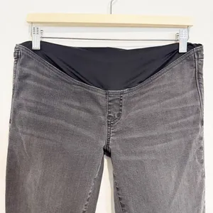 Madewell Maternity Jeans Size 27 Black Sea Over Belly Skinny‎ Alternative Grunge thumbnail 4