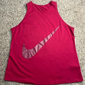Nike DriFit Deep Red Tank Top Large thumbnail 1