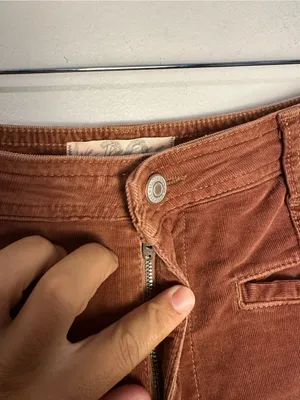 Free People Firecracker Star Pocket Flared Corduroy Pants Sz 30 thumbnail 5