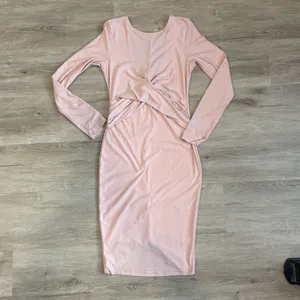 Windsor Dress Bodycon Pink Midi Ruched M thumbnail 3
