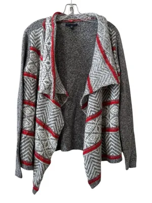 American Eagle Women Size XS Open‎ Front Knit Cardigan Sweater Aztec Tribal City thumbnail 1