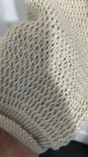 Semi See Through Knit Cover Up Tan thumbnail 3
