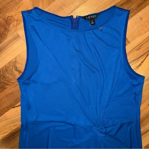 Lauren Ralph Lauren women’s cobalt blue classic tank dress 14 workwear summer‎ thumbnail 5