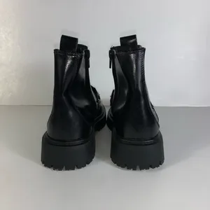 Zara patent finish chelsea ankle booties with heart chain detail 36 EU, 5.5 US thumbnail 5