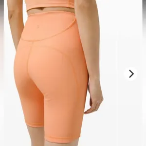 Lululemon Ribbed Contoured High-Rise Short 8" Malibu Peach Biker Shorts Size 4 thumbnail 12