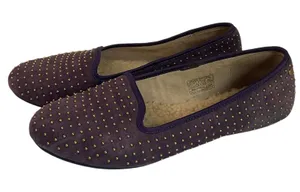 UGG Australia Purple Suede Studded Sheepskin Flats Women’s 6.5 Slip On Loafers thumbnail 1