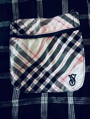 victoria’s secret pajama set pink checkered soft cozy lounge set XXL thumbnail 3