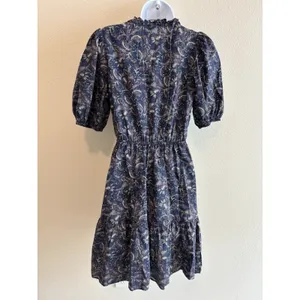 FOLKIE Australia Boho Blue Print Dress Festival Sz 2‎ EUC thumbnail 5
