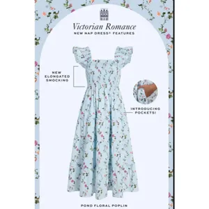 💕HILL HOUSE HOME💕 The Ellie Nap Dress ~ Pond Floral Print XS thumbnail 12