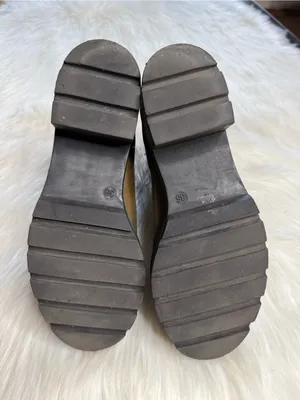 Anthropologie Olive Brown Leather Dale Chelsea Lug Sole Ankle Boots thumbnail 6