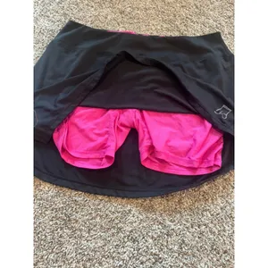 Skirt‎ Sports Womens Gym Girl Ultra Skort Black Pink Running Tennis Skirt Large thumbnail 4