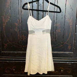 By the Lace-Sides White Lace Dress by Lush Size Small thumbnail 13