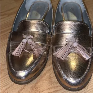 Reaction Kenneth Cole beautiful loafers rose gold metallic 9 thumbnail 2