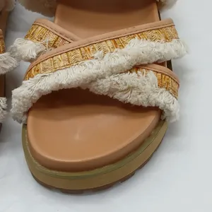 Coconuts By Matisse Fuji Platform Sandals Shoes Women's Size 6M Tan Beige Boho thumbnail 3