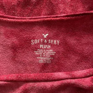 American Eagle soft & sexy PLUSH knit top shirt long sleeve red pink tie dye Sm thumbnail 5